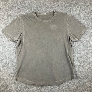 Buck Mason Shirt Mens XL Gray Cotton Short Sleeve Made in USA